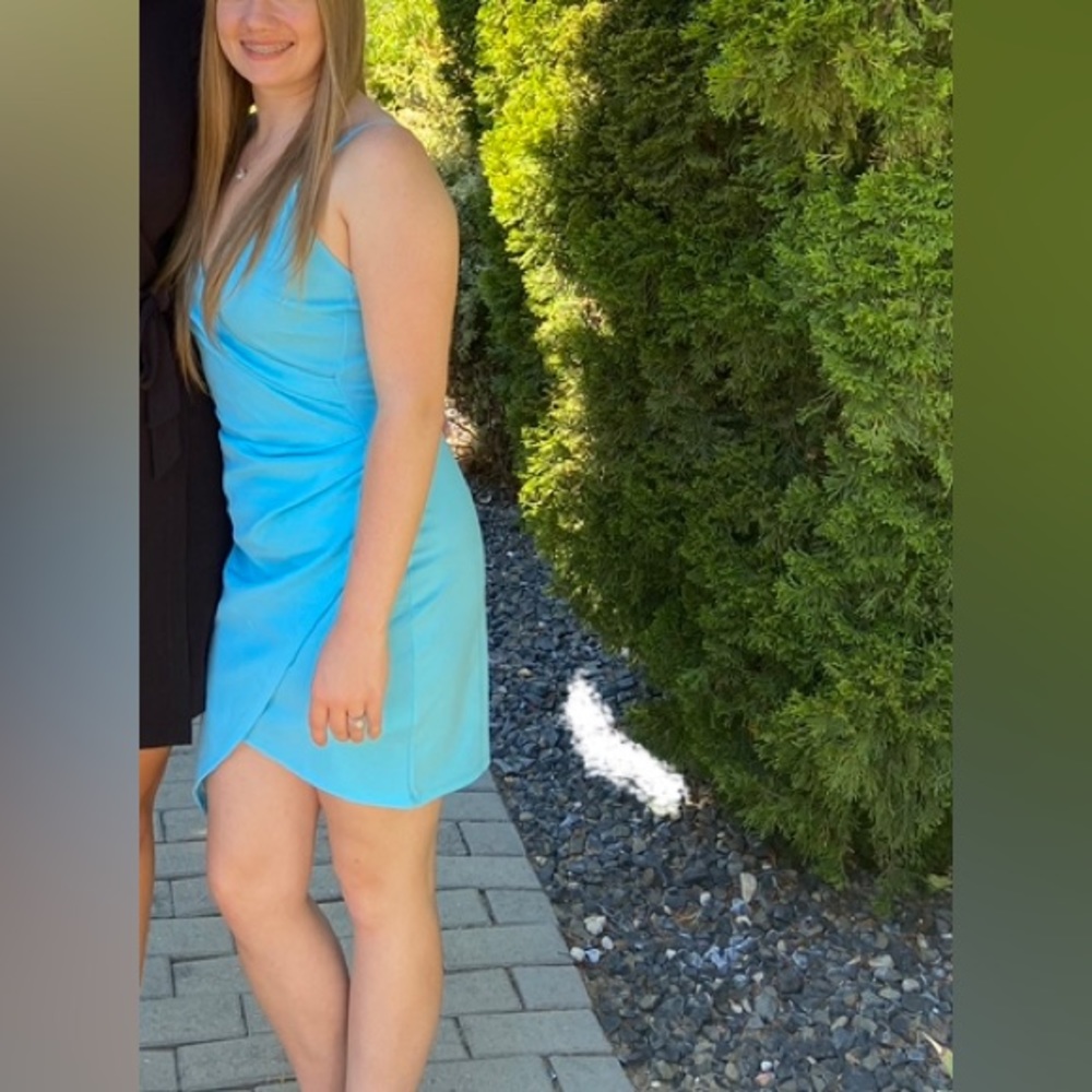 Blue cocktail dress